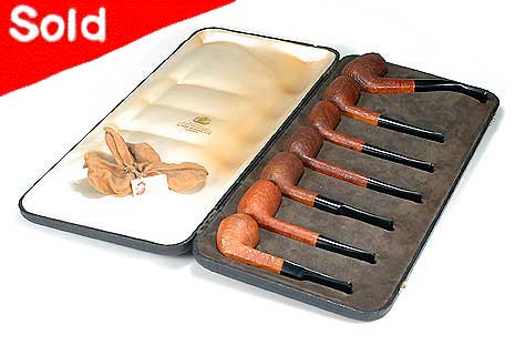 Alfred Dunhill Tanshell Seven Pipes Set Estate